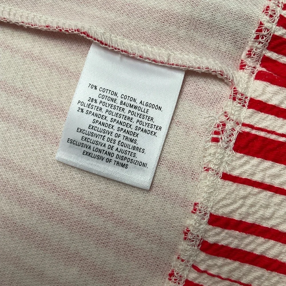 Anthropologie Red and White Pleated Midi Dress - Picture 9 of 10